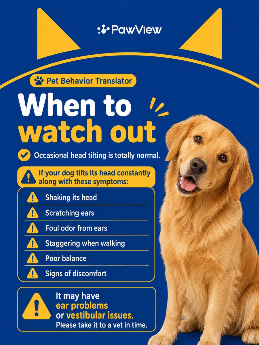 pawviewofficial's tweet photo. That head tilt isn’t just cute — it’s your dog’s way of trying to understand you. 🥹
They’re adjusting their hearing, reading your face, and trying to figure out what you just said.
Tag your pup who does this! 👇
#pawview #puppy #pet #doglife #doglover https://t.co/ySz2Hso1CO