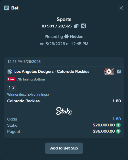 Stake High Roller tweet media