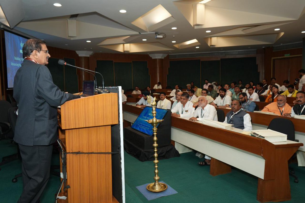 DrCNManjunath's tweet photo. Honoured to speak at the workshop on “Advancing Health and Education Reforms: Building Viksit Bharat @ 2047”.

A platform to exchange ideas and discuss transformative reforms in healthcare and education—key drivers in India’s journey towards becoming a developed nation by 2047 https://t.co/m81cyeek3w