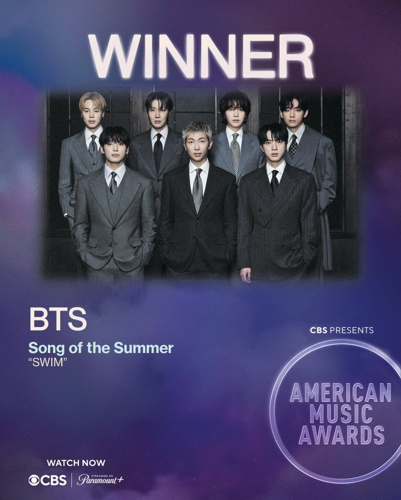 uarmy_bts's tweet photo. [📃]

Вітаємо @BTS_twt з перемогами на премії AMAs 2026!

#BTS перемогли в усіх номінаціях:

🏆Artist of the Year
🏆Song of the Summer - «SWIM»
🏆Best Male Kpop Artist

BTS отримали AOTY вдруге - рекорд серед азійських артистів і гуртів, а серед всіх - нагород більше тільки в ТС! https://t.co/9m04S4tp0f