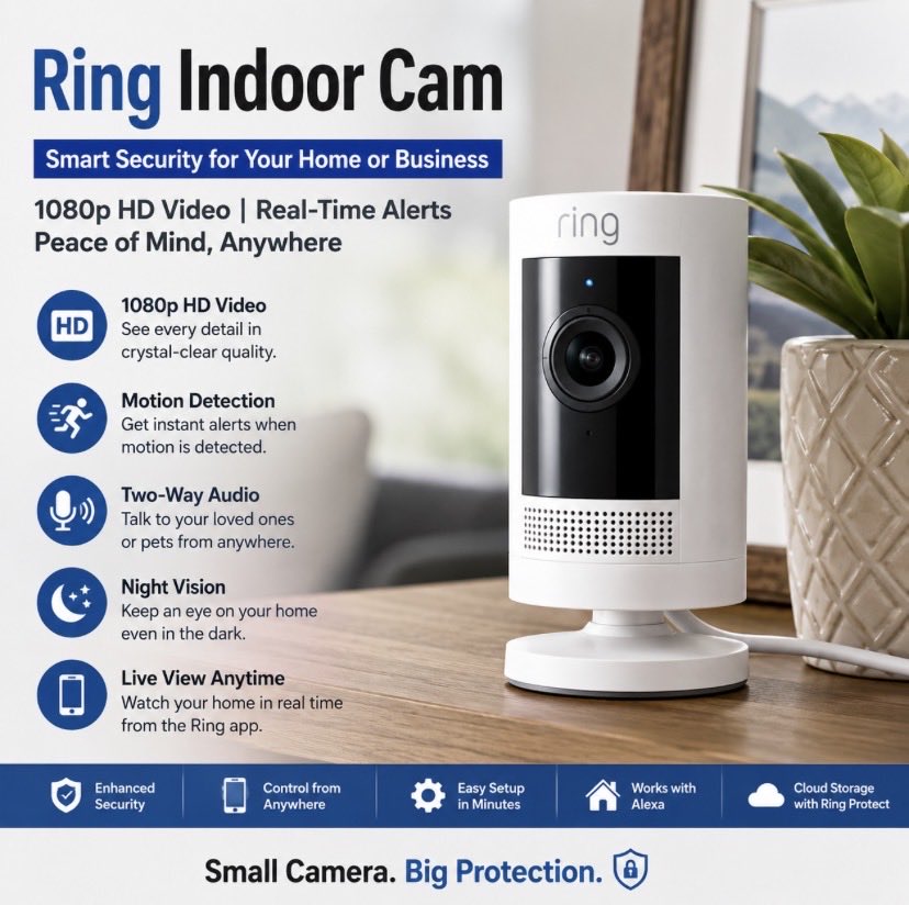 econex23's tweet photo. Is the Ring Indoor Cam worth it? 🔒 Discover how this smart camera upgrades your home security with 1080p HD, motion alerts & real-time monitoring. Don’t miss out! 👇
https://t.co/0Wrik6U1aJ
#SmartHome #HomeSecurity #RingCamera #TechGadgets #HomeSafety #Kraków https://t.co/87TDlBIIXX