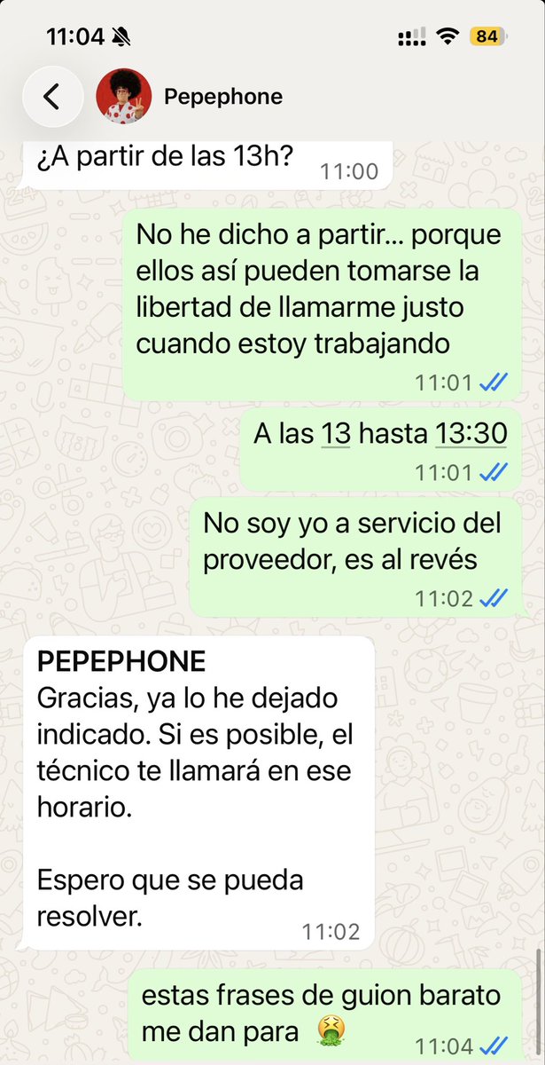 slo74design's tweet photo. @pepephone Esto es asqueroso. 1h sin conclusión… es algo inaceptable y siempre las mismas excusas https://t.co/Q5aIev0afG