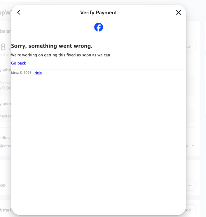 Okendokenn's tweet photo. A truly pathetic experience by Facebook Ads:
I can neither see active campaigns, nor remove credit card, because, neither campaign view, nor paying outstanding balance functions work. 

A great example of enshittification https://t.co/QuEN26NnV7