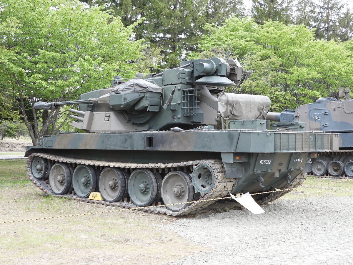 陸上自衛隊 87式自走高射機関砲 96-5332 7高特-2 東千歳駐屯地 2026/04