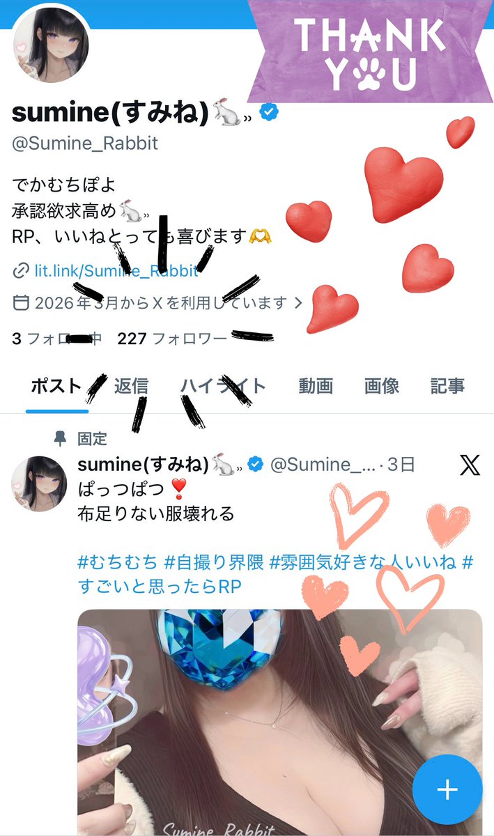 sumine(すみね)🐇⸒⸒ tweet media