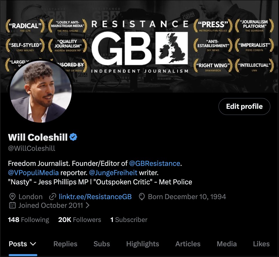 Will Coleshill tweet media