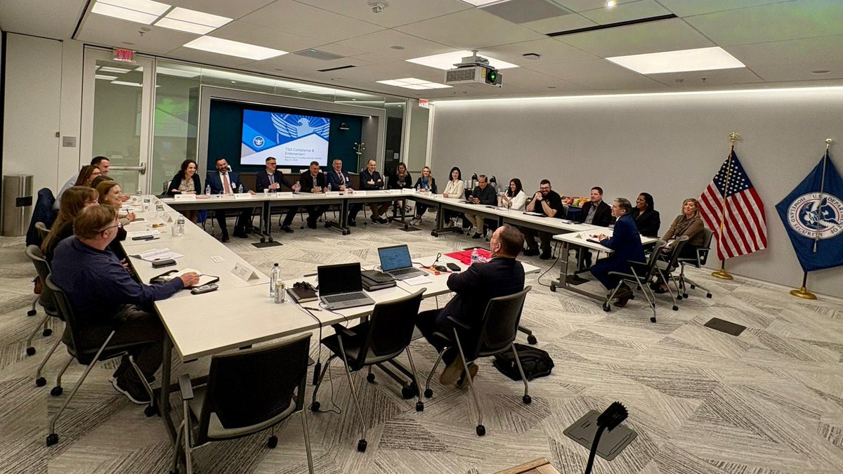 USEmbPristina's tweet photo. Happy to support Kosovo’s civil aviation representatives from the Ministry of Internal Affairs during the Balkan Spirit Seminar at @TSA Headquarters in the United States from May 18–22. Collaboration and information sharing are key to safer skies. https://t.co/6DdMAhGRBa