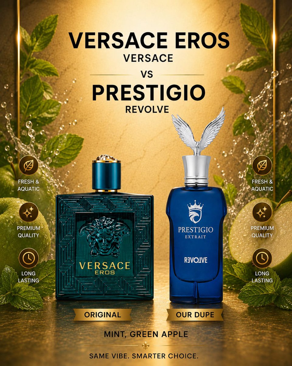 aa_aromas's tweet photo. if you’ve been thinking about buying Imagination, Angel Share, Versace Eros, Erba Pura, or God of Fire… this post might save you a few hundred dollars 📷
These are some of the BEST fragrance dupes and alternatives I’ve personally found that still give that luxury niche vibe. https://t.co/eZe4OdcAmA
