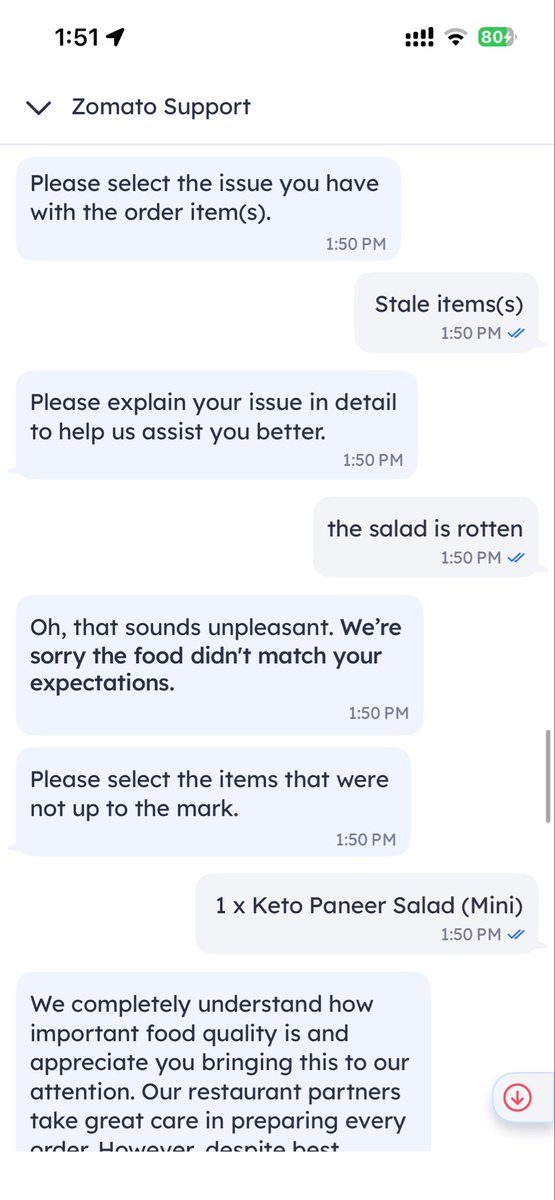 divyeaah_'s tweet photo. stale food is a subjective issue? @zomato @zomatocare https://t.co/xA5UTeH9CP