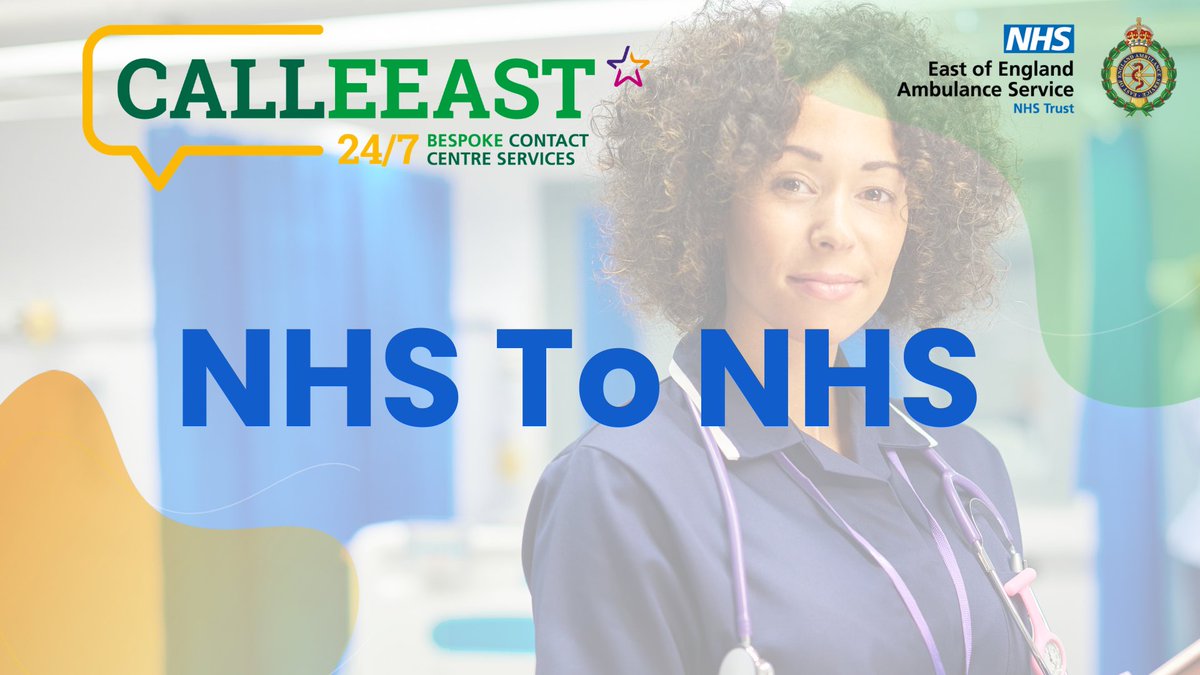CallEEAST's tweet photo. NHS to NHS
💙 By the NHS, for the NHS.
We understand NHS services because we’re part of it.
Our NHS‑to‑NHS support model means shared values, clear communication, and a focus on patient care — not profit.
🖥️ - https://t.co/F1YsJmWMc6
#NHStoNHS #SupportingTheNHS #WeAreEEAST #NHS https://t.co/plZJSpiCId