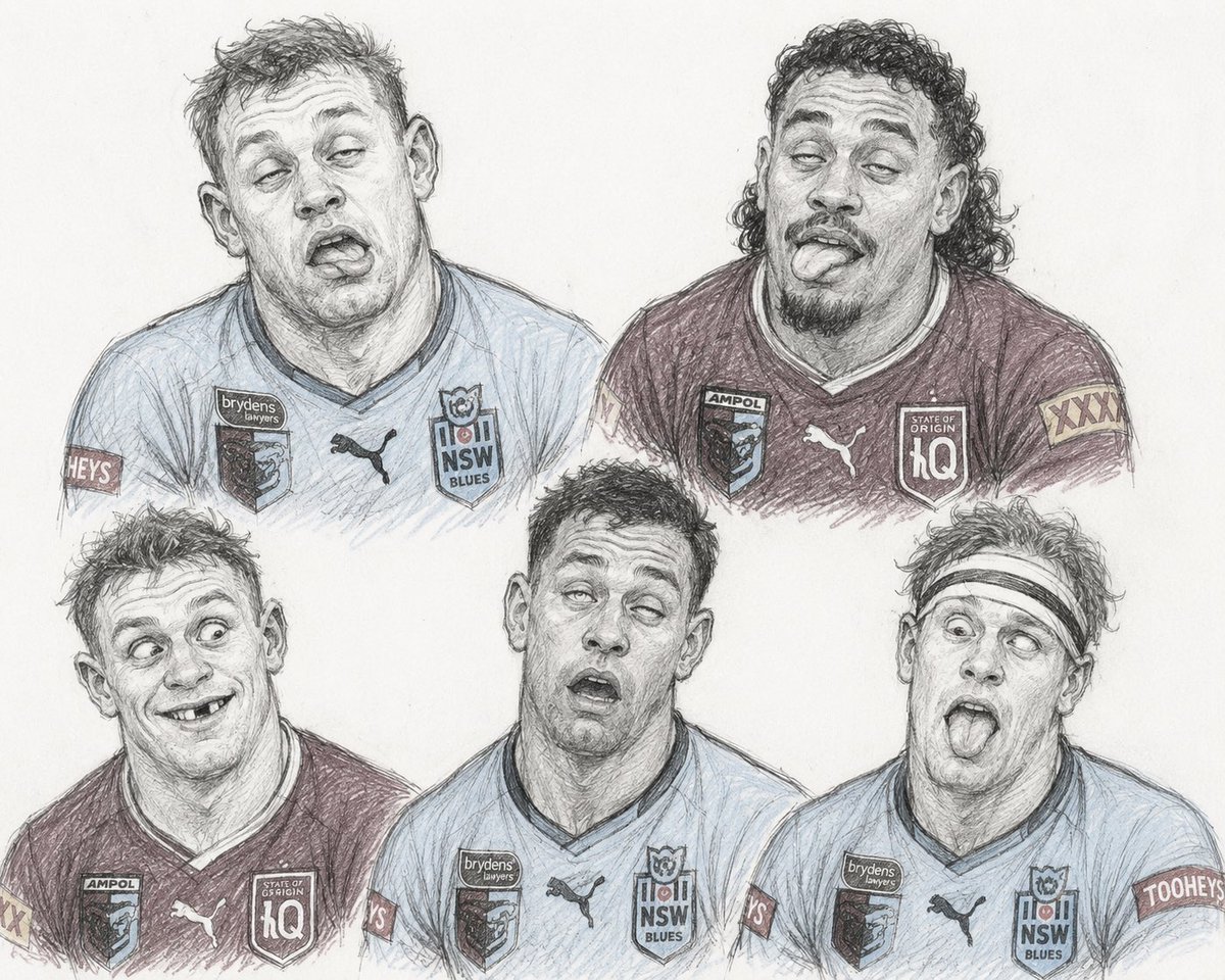 Roddlez1's tweet photo. It’s State of Origin night on Wednesday. Thank God #MasterchefAU is on at the same time. No thugs or boofheads on the cooking show. https://t.co/C5zhItsmfi