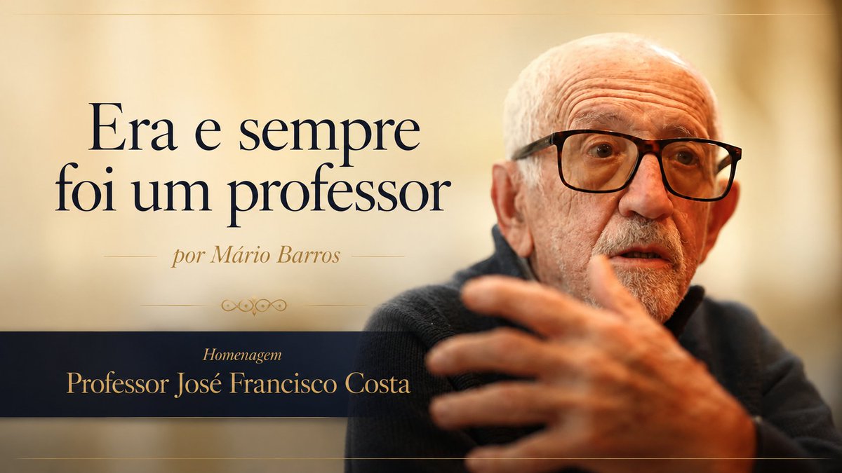 planetabasket's tweet photo. Era e sempre foi um professor
por Mário Barros

Homenagear o prof. Francisco Costa é recordar momentos de aprendizagem e manter viva a memória de um amigo que sempre nos obsequiou com o seu saber e experiência.

Para ler mais: https://t.co/OIPwAD9r3V https://t.co/VpbtXnao8Q