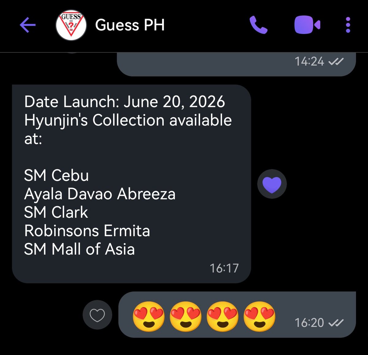 twinkle_star47's tweet photo. Confirmed from Guess PH❤️
HYUNJIN Guess Collection😍

#GUESSxHYUNJIN
#Hyunjin
#GuessPH https://t.co/OF8LWptEm2