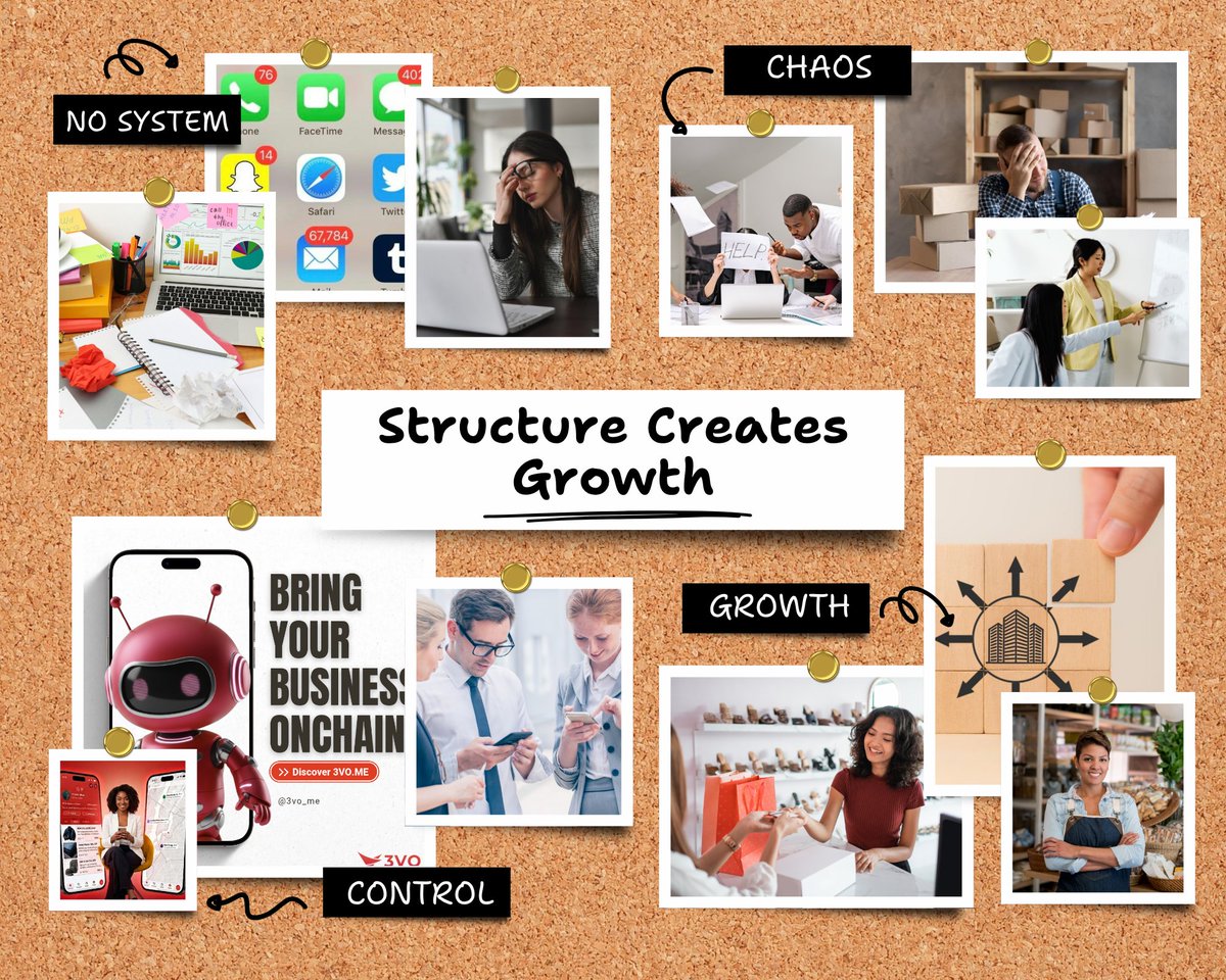 3vo_me's tweet photo. Most businesses don’t fail from lack of effort.

They fail because nothing connects.

Too many tools.
Too many ideas.
No real system.

So it’s always starting over.

Growth begins when chaos turns into structure.

That’s where control starts.
That’s where growth follows. https://t.co/myOVXktAdd