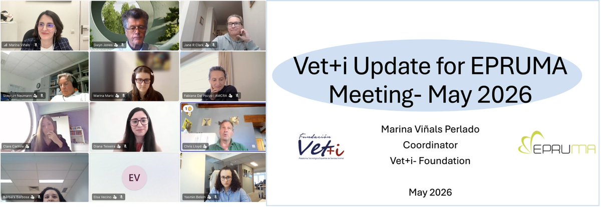 Vetmasi's tweet photo. Vet+i, a través de Vetresponsable, participó en la 71ª reunión de EPRUMA (21 mayo). Marina Viñals presentó los avances en España sobre el uso responsable de medicamentos veterinarios junto a entidades europeas de sanidad animal.
🔗https://t.co/kqG6rAksTR https://t.co/UFJlI0huX5