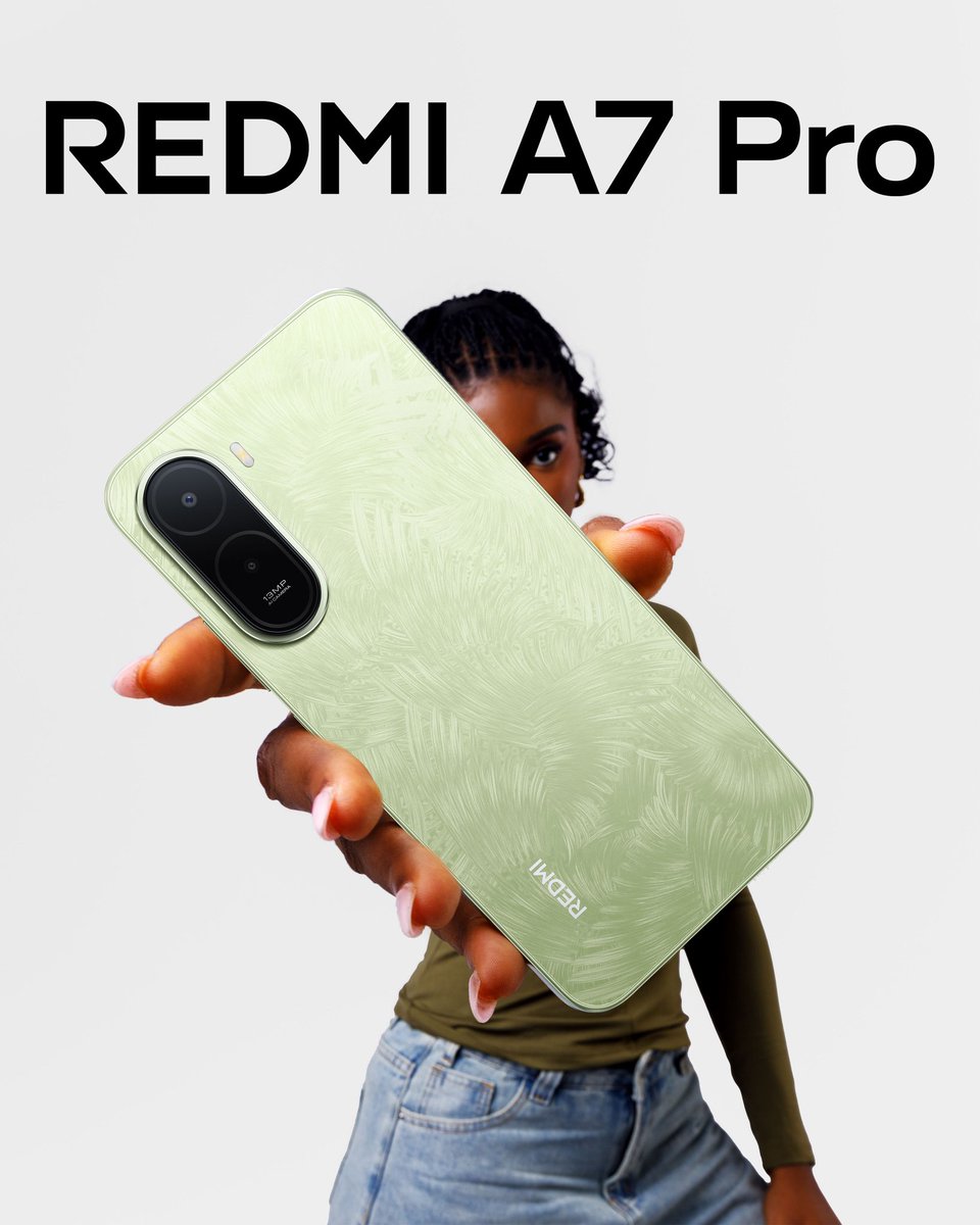 XiaomiGhana's tweet photo. Soft colour. Bold presence. πβ¨
The Redmi A7 Pro brings a fresh, stylish vibe that feels premium in every hand. Built for everyday moments, effortless photos, and smooth performance wherever you go. π±π₯
#RedmiA7Pro #XiaomiGhana #FreshVibes #TechInGhana #RedmiStyle #SmartphonePhotography #XiaomiAfrica #MobileTech