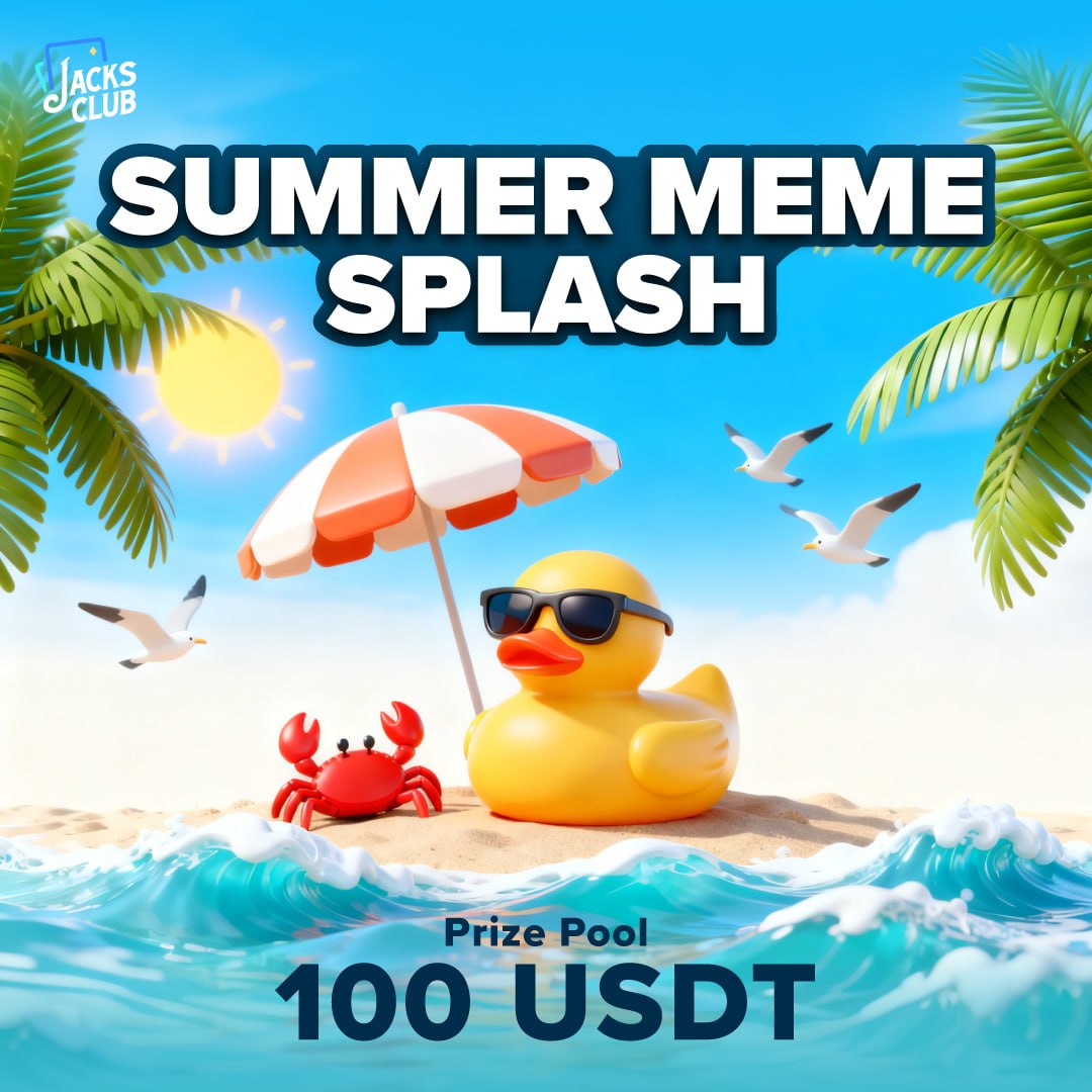 JacksClubCasino's tweet photo. 🌴 SUMMER MEME SPLASH 🌊

It’s time to expose your funniest gambler moments 🫰🎰

Drop your best:
☀️ Summer casino memes
😂 Most relatable degen moment
🫣 cursed gambling experience

AI-generated memes are allowed too 👀

20 Funniest posts win rewards 💰
Let the chaos begin ↓

Drop your entries along with your username 

#MeMe #Rewards