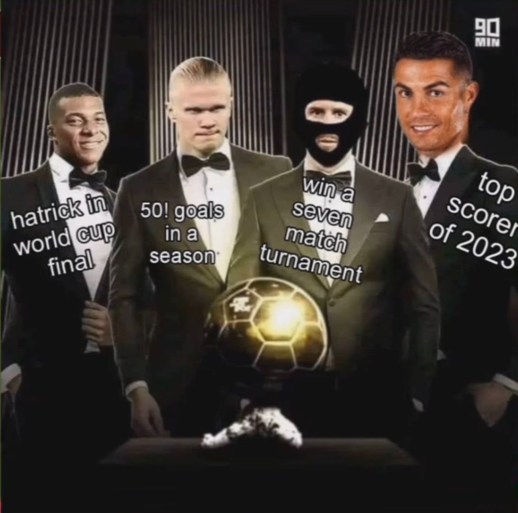 RASHYCLOUD's tweet photo. I still can't believe Leo Messi won a Balon D’or after ghosting the entire season💀 https://t.co/nbhGWoJVsC