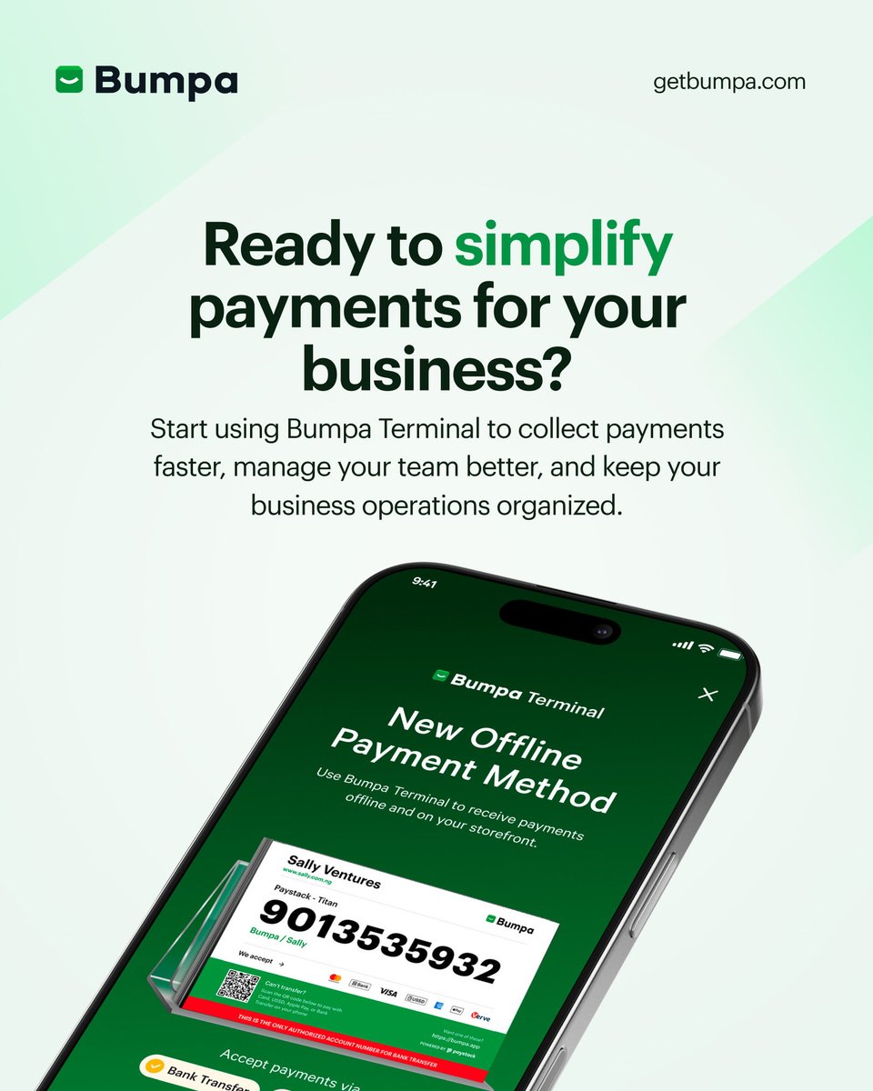 getBumpa's tweet photo. https://t.co/p0TWhKPvu0