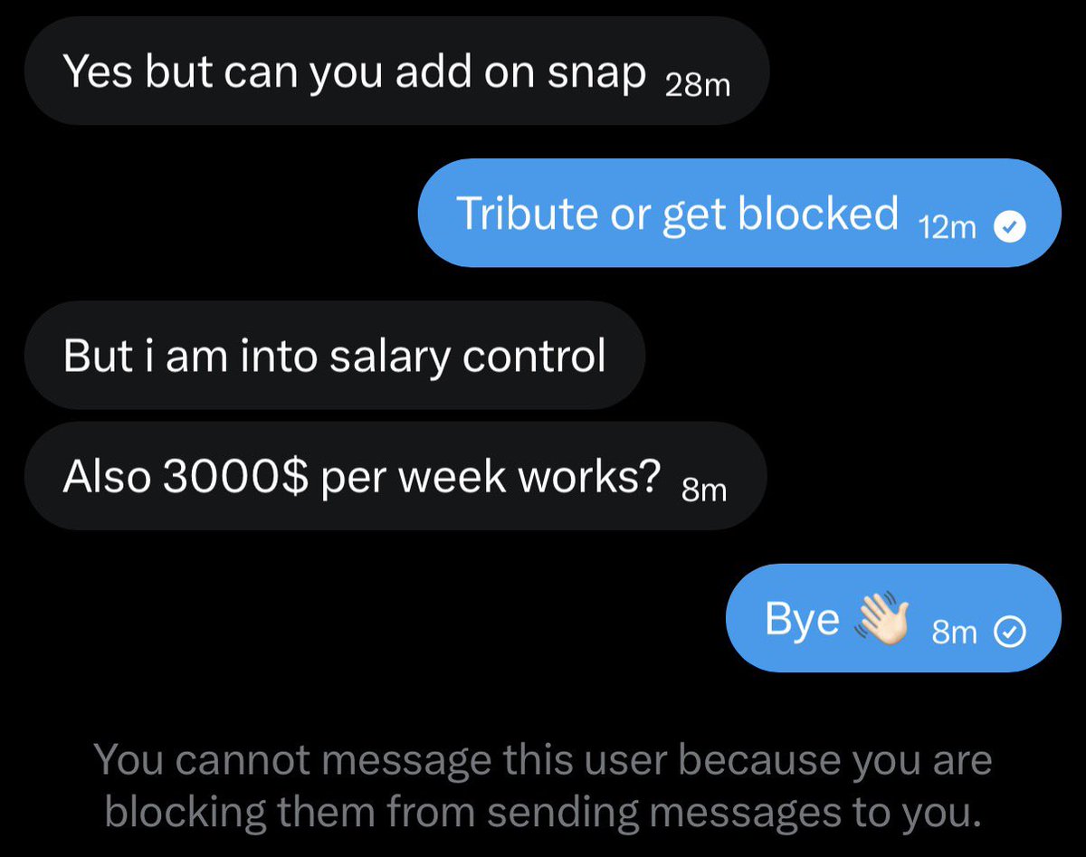bluebsxx's tweet photo. Do I look like I’m a newbie who’s been doing this since yesterday…? 😂 😂 
Get fucked, don’t waste my time. 🖕🏻 

Findom https://t.co/sBqRW8J9Lm