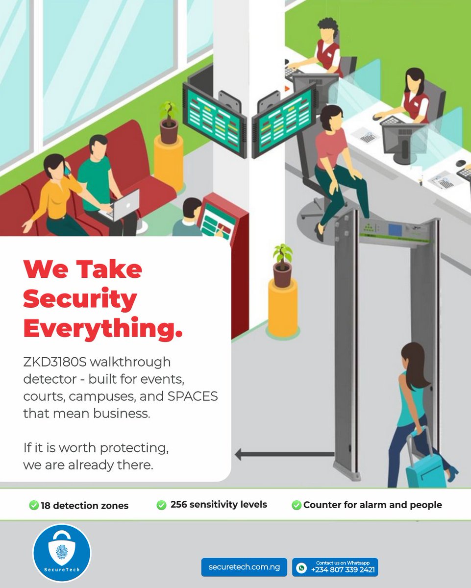 SecureTechNig's tweet photo. Whether it is a courthouse, a university campus, or a Saturday owambe that got very serious very fast — the ZKD3180S shows up ready.

Does your event security? 08073392421 https://t.co/I9d9nUQsBQ