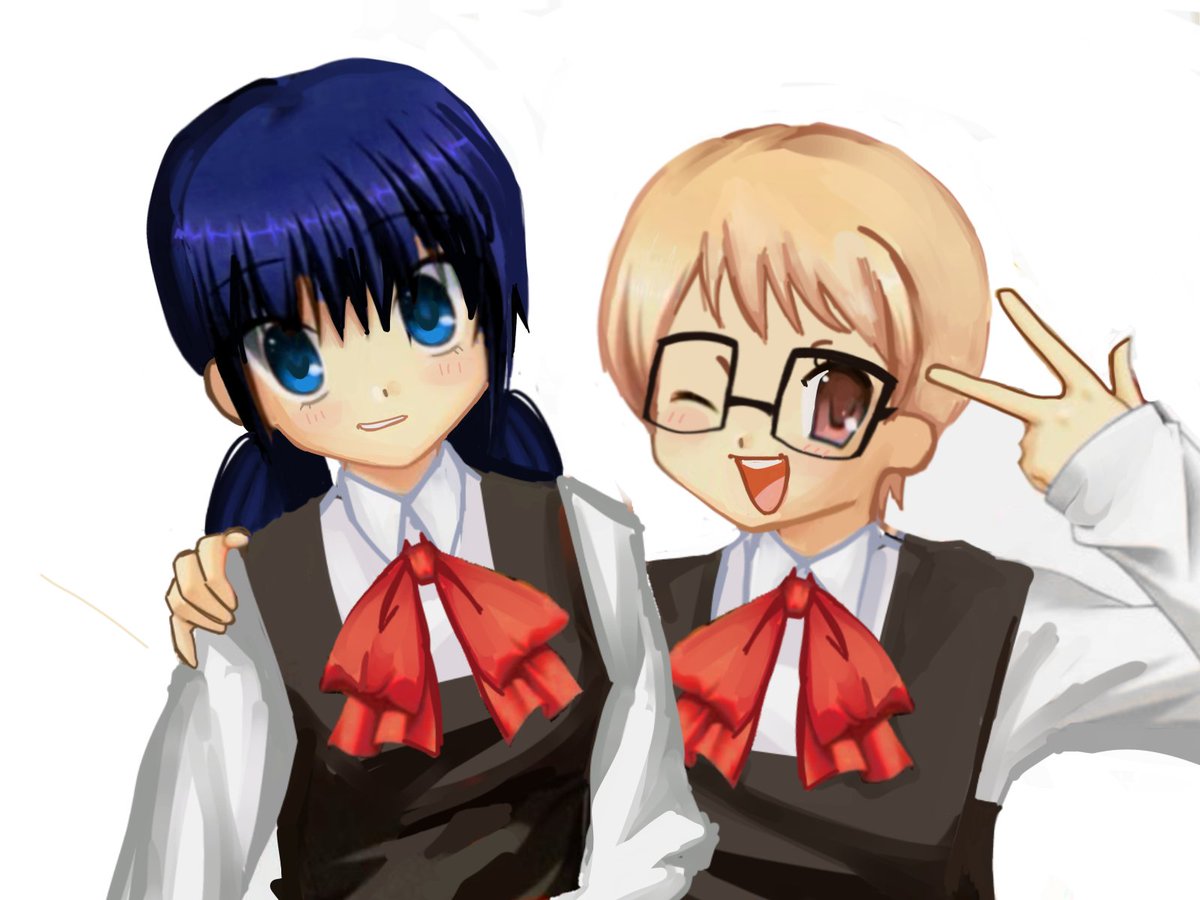 usagii2000z's tweet photo. Full pic of the Moe Asayuko drawings — the First picture is bad heavily edited drawing from a visual novel (little busters) and the second one is just one of those old deviantart base https://t.co/Gbg7GS9gl8