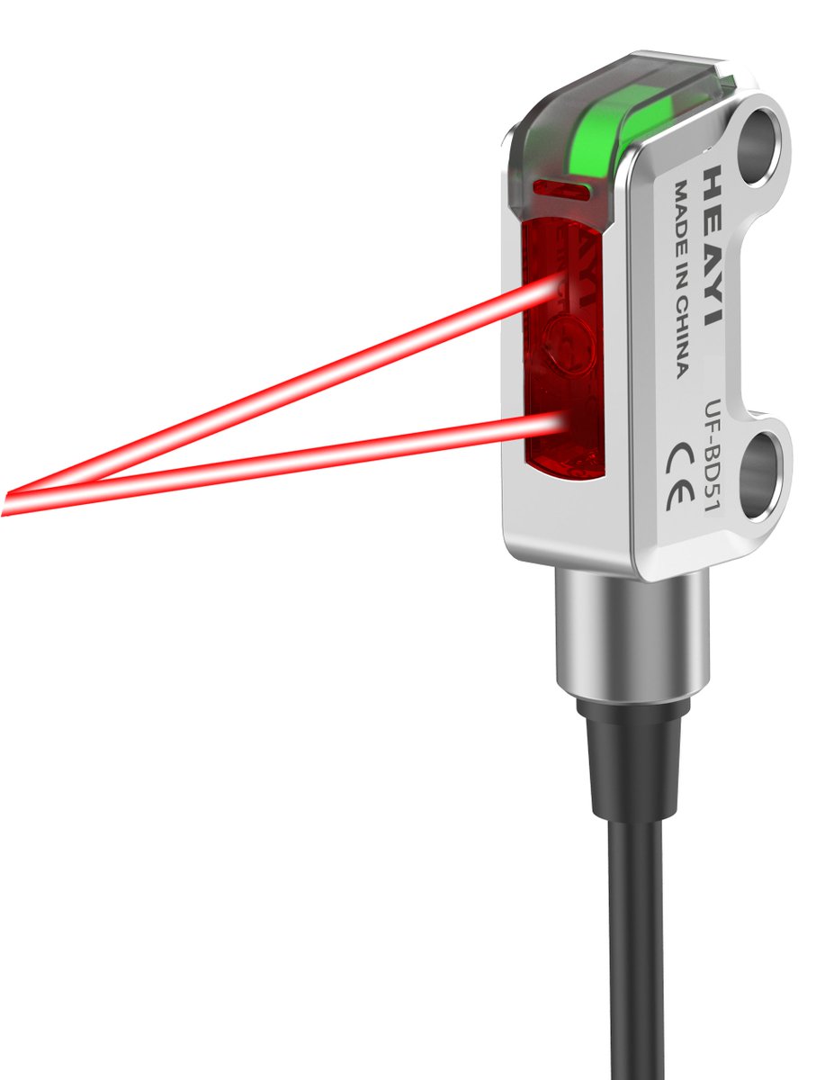heyisensor's tweet photo. Small spaces, tiny parts, big detection problems? 🚨
NEW HEYI UF-BD/GT Laser Sensors solve it all:
✅ SUS316L stainless steel body, shockproof
✅ No color/background interference
✅ Tiny laser spot detects even micro targets
Tough, compact, and reliable.
#SensorTech #Automation https://t.co/7Ye4Wd147D