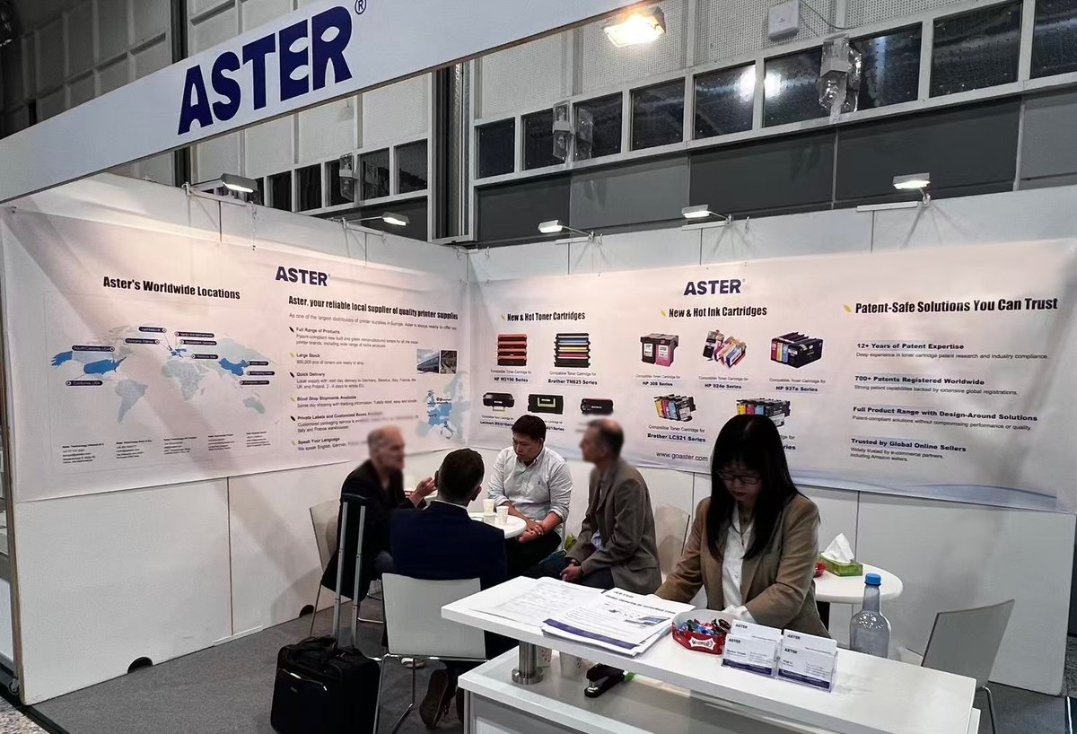 Astergraphics's tweet photo. Thank you for visiting us at The Recycler Live &amp; Trade Days 2026 in Dortmund 🇩🇪

Great to connect with partners, share ideas, and discuss product reliability, compatibility &amp; supply stability. 🤝

Appreciate every visit!

#Aster #TheRecyclerLive #TradeShow #ImagingSupplies https://t.co/WQAt3oknMo