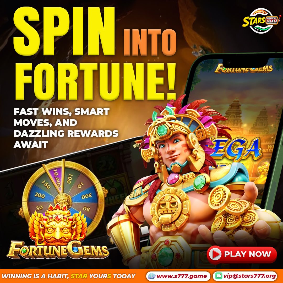 Stars777India's tweet photo. Enter Fortune Gems on Stars777 and chase massive rewards 💰

✨ Discover hidden bonuses
🎯 Trigger epic wins
💸 Turn every spin into profit

Only the bold claim the glory… are you ready? 👀

🚀 Spin now &amp; unlock your MEGA WIN!

 Game Link: https://t.co/qUGEEMhllz https://t.co/GyAytl2RIq