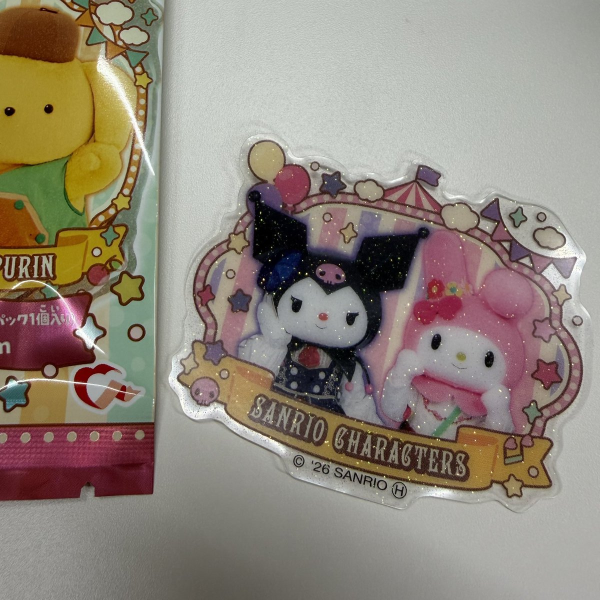 mlmlo22's tweet photo. 【交換】
サンリオ キラぷるステッカー

譲：クロミ＆マイメロディ

求：プリン

郵送希望です https://t.co/j4MaiirFAz