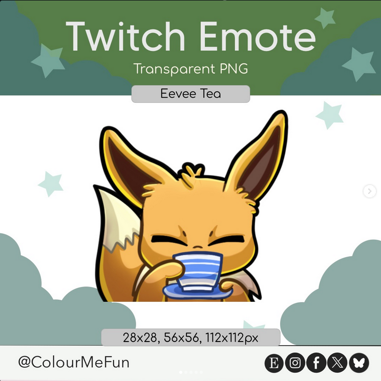 ColourMeFun's tweet photo. Been adding more ready-to-use emotes and sub badges to my Etsy shop lately 🎨 

If you’re a streamer who wants some quick channel art without starting from scratch, they’re there whenever you need them ✨

#TwitchStreamer #Emotes #StreamerAssets https://t.co/Rg34wa2A2l