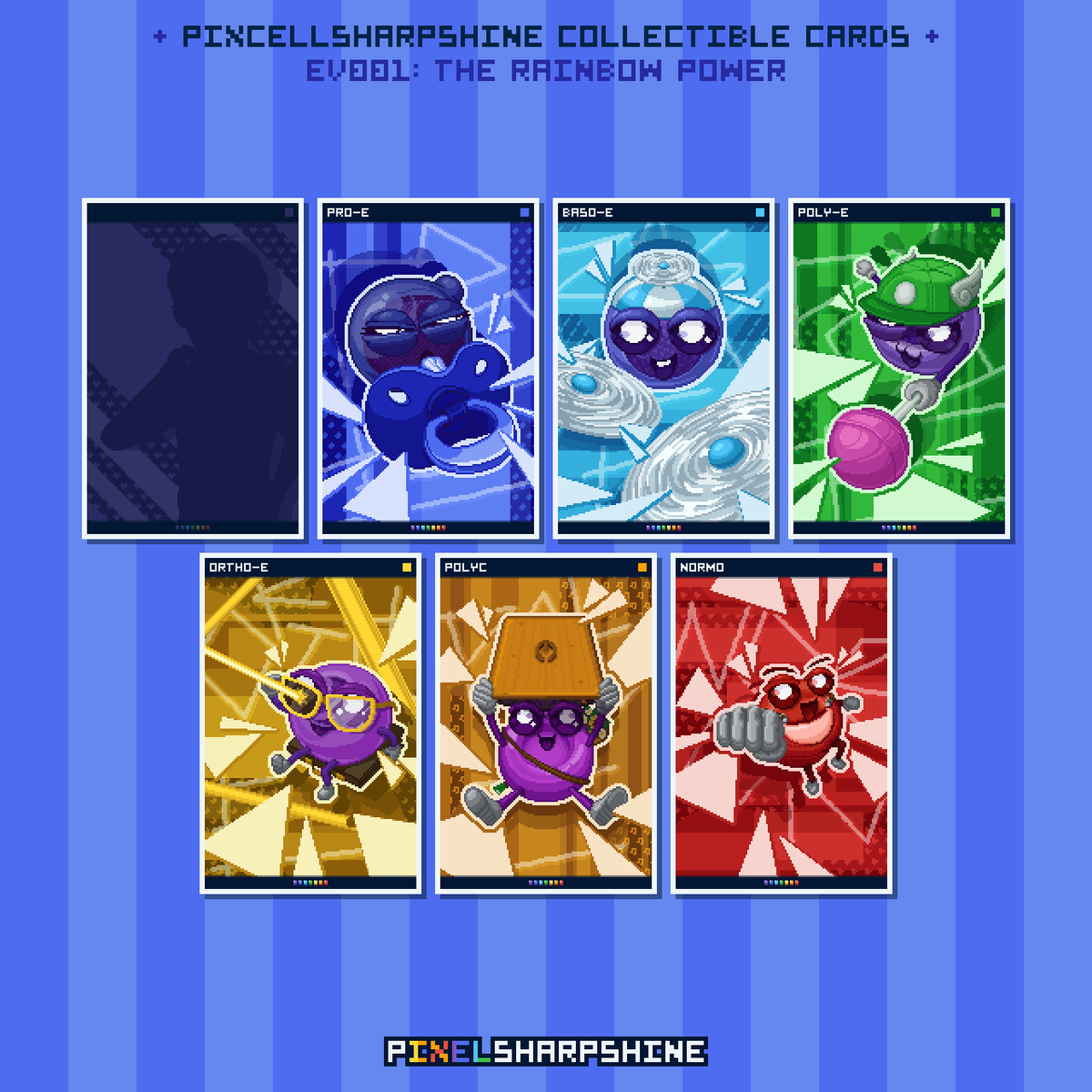 pixelsharpshine's tweet photo. PIXCELLSharpShine Collectible Cards
EV001: The Rainbow Power

RC[EV001]-001 Pro-E

#PixelSharpShine #PSSharpShine
#PIXCELLSharpShine
#PixelArt https://t.co/2NSFxk6Xch