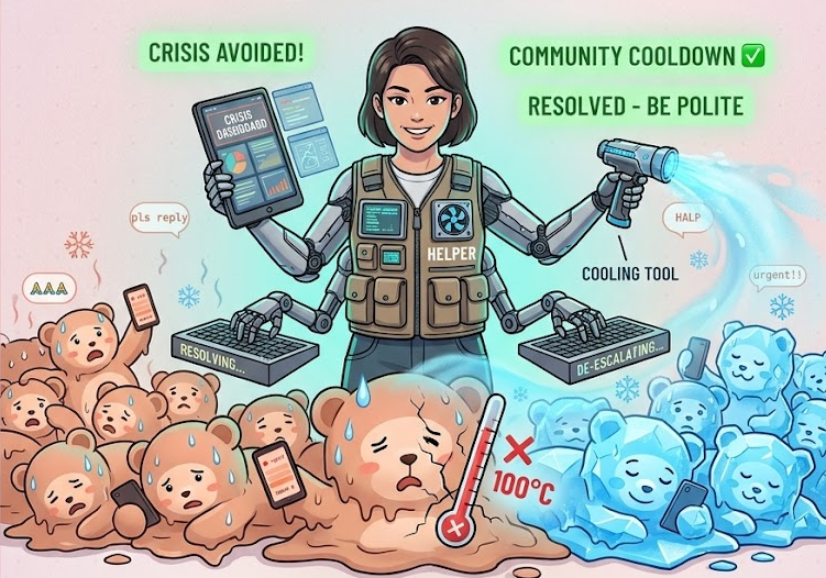 jar_edj's tweet photo. There are many criticisms, complaints, suggestions that are all mixed up and make you confused. Don't worry, there are community helpers who are ready to solve all your problems. @SpoonOS_ai #NBTI #SBTI https://t.co/M9eNR7cFGD
