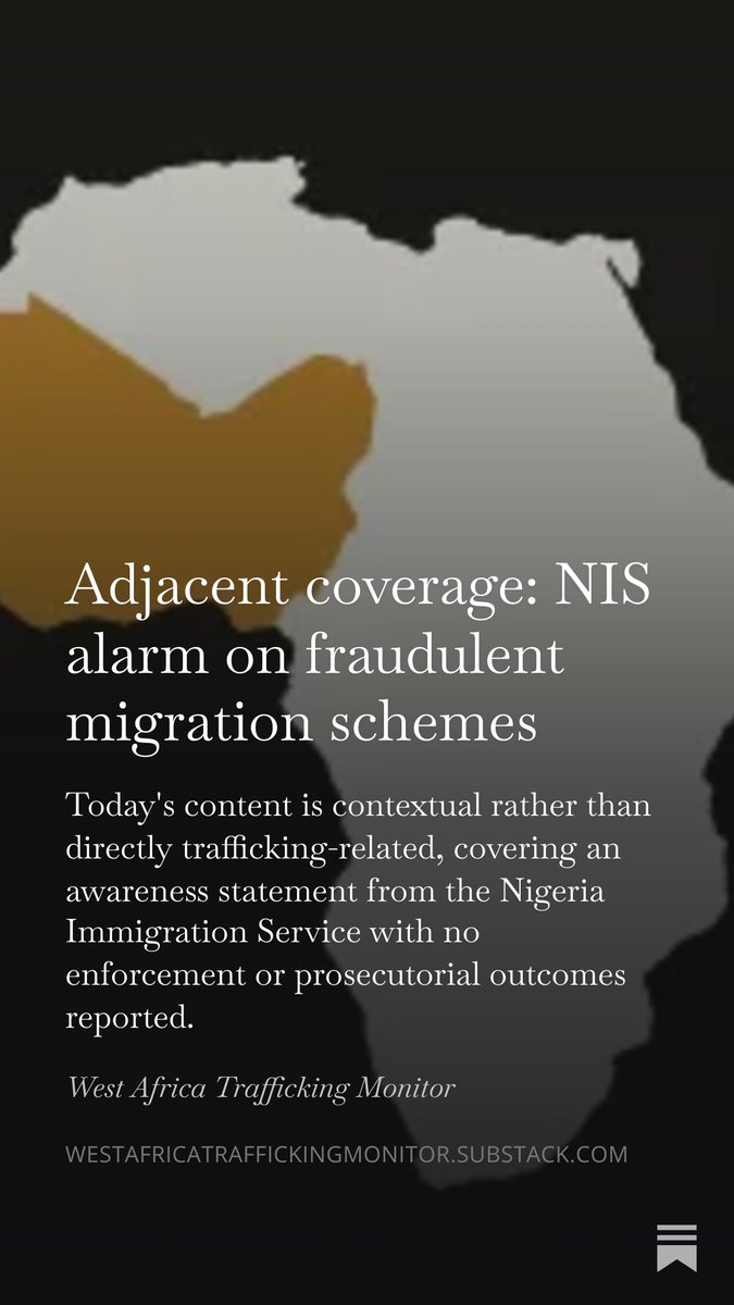 WATMonitor's tweet photo. NIS alarm on fraudulent migration schemes in Nigeria #HumanTrafficking https://t.co/3RnNto5yog https://t.co/C1IU7Texy3