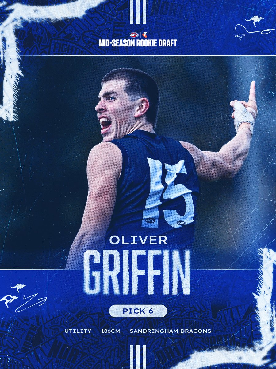 NMFCOfficial's tweet photo. Welcome to Arden Street, Oliver Griffin! 🦘

Meet our newest Roo: https://t.co/PTndiwLnOG https://t.co/T8IowsOLjP