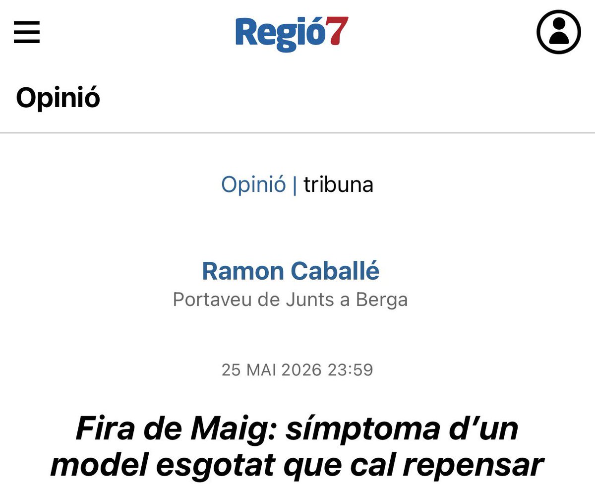 CaballePlanas's tweet photo. Us comparteixo l’article on posem sobre la taula la necessitat d’una reflexió profunda sobre el model de fires de la ciutat.

🔗 https://t.co/DmWvHUrtgI https://t.co/VxsgI8IiTK