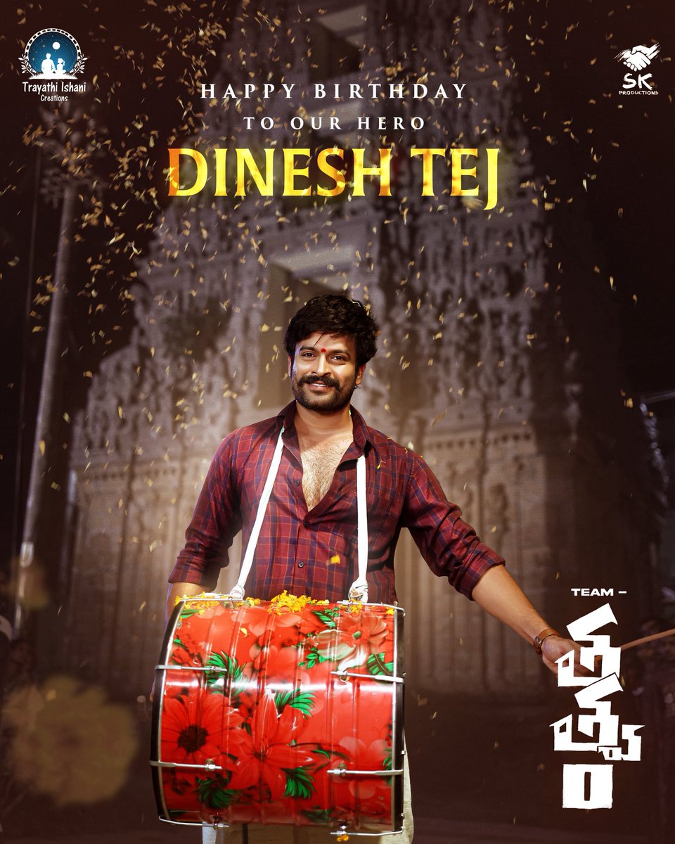 Single00777's tweet photo. Team #Tatvam wishes the talented and dynamic @idineshtej a very Happy Birthday 🎉❤️

Wishing you great success and happiness always ✨

#HappyBirthdayDineshTej

#DhashvikaKinthali https://t.co/v0nE3ysWcf