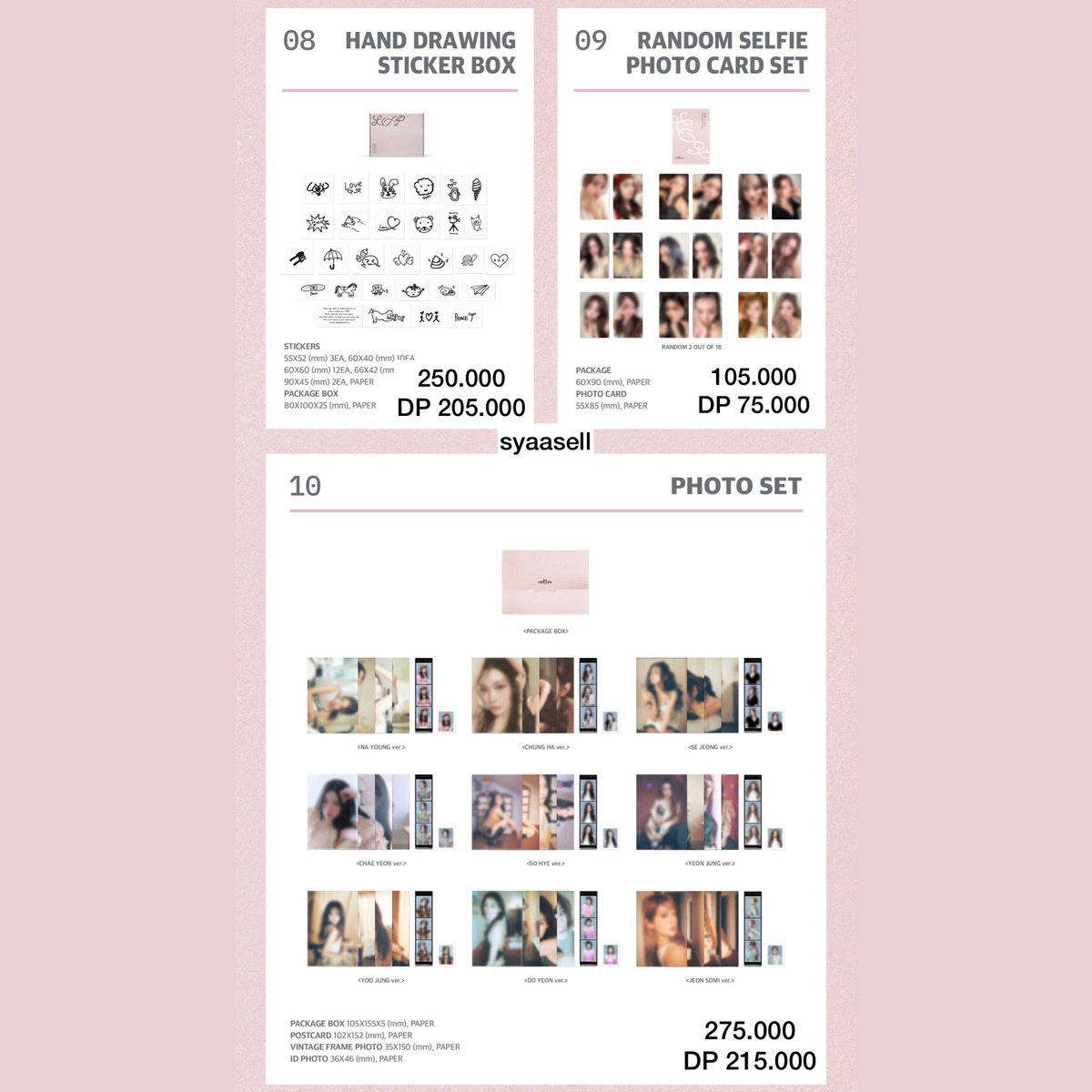 syaasell's tweet photo. INA GO 🇮🇩
OPEN PO

2026 I.O.I Concert Tour: LOOP in SEOUL OFFICIAL MD ONLINE SALES

Price on pics

Order: https://t.co/JbJstxTAvJ / wa on bio

Close: 7 / 20 Juni, 6pm

💵BCA DIGITAL, BNI, Spay
✅Est bersih indo
🎁Benefit pc tiap 70k won

#아이오아이 #IOI #LOOP 
#IOICONCERTTOUR https://t.co/Ja9enV8GB3