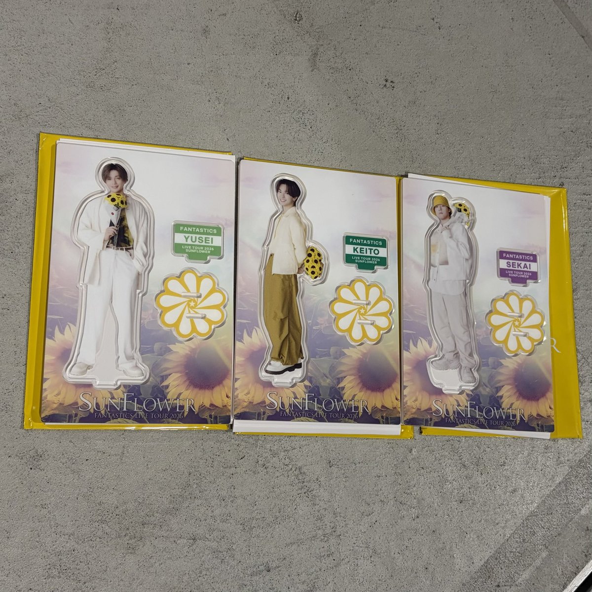 yo3px's tweet photo. FANTASTICS LIVE TOUR 2026 SUNFLOWER ファンタ 交換 ガチャ アクスタ フォトカ

譲 八木勇征 木村慧人 中島颯太 佐藤大樹 瀬口黎弥 澤本夏輝 世界

求 堀夏喜（タオル･缶バッジ以外）

八木は条件良い方優先
大阪･福岡･福井にて手渡し希望
お気軽にお声掛けください😊 https://t.co/bRAI535nPc