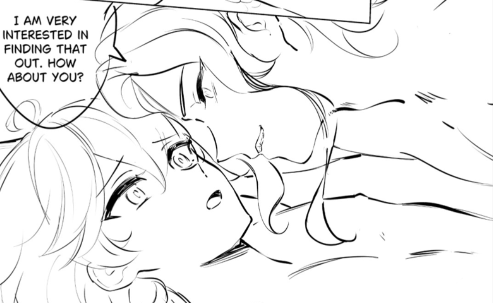 lim3cake's tweet photo. To commemorate the now deceased best villain of Genshin, a small continuation of Mermay with Dottother. 

During quest I really hoped they hinted us with his comeback, but I suspect he is gone forever. He did it however calm and collected as according to his character. https://t.co/RTS3SbOdIT