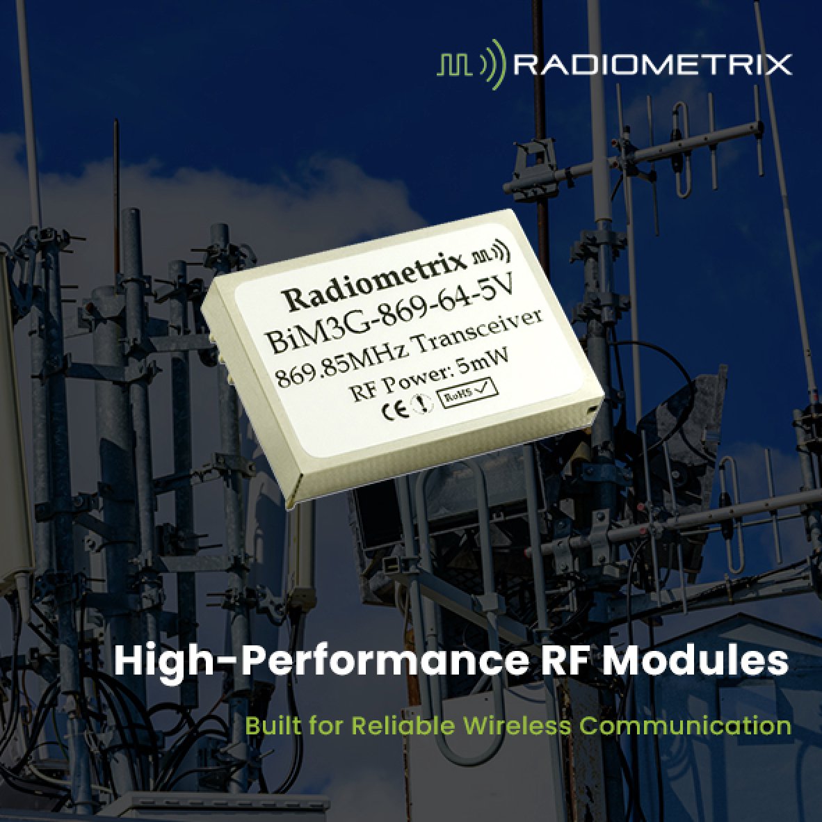 RadiometrixLtd's tweet photo. Radiometrix delivers industry leading RF performance and reliability for industrial telemetry and wireless communication systems.
Explore VHF, UHF, narrowband and multi-channel RF technologies designed for long-range industrial applications.
https://t.co/aITEfxtTSr
#RFModules #WirelessCommunication #IndustrialTelemetry #EmbeddedSystems #VHF #UHF #NarrowbandRF