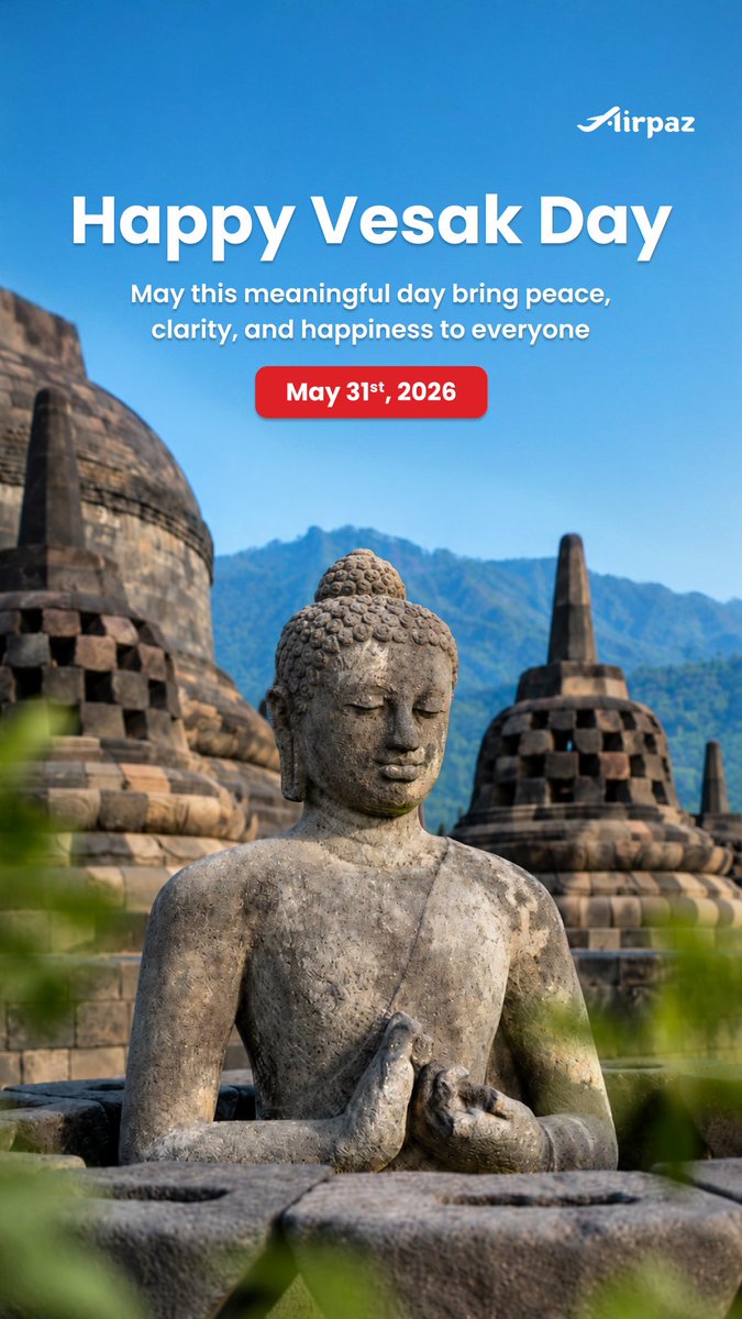 Airpaz's tweet photo. Happy Vesak Day.

May this meaningful day bring peace, clarity, and happiness for everyone. https://t.co/yejbIg7G3n