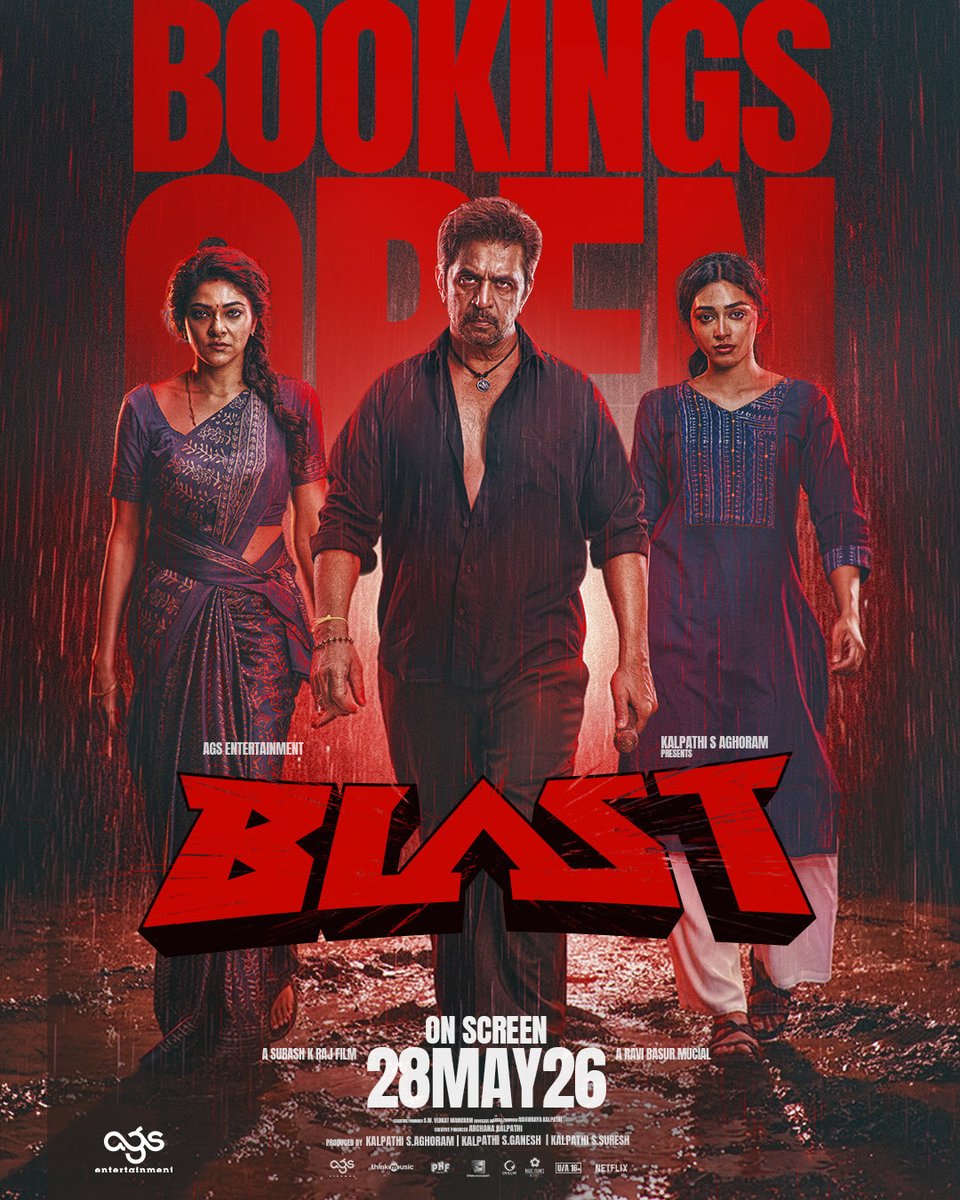 MovieCrow's tweet photo. Arjun - Abhirami - Preity Mukundan starter #Blast Bookings open now 

https://t.co/R0rr6noyLU https://t.co/QbbK71lk5r