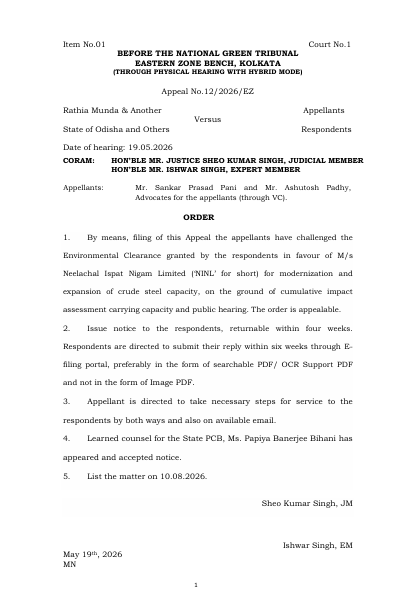 enviannotations's tweet photo. NGT Admits Appeal Challenging Environmental Clearance for Nilachal Ispat Nigam Limited Expansion in Odisha https://t.co/WCxygcTW2M https://t.co/MDIxGcB3yU