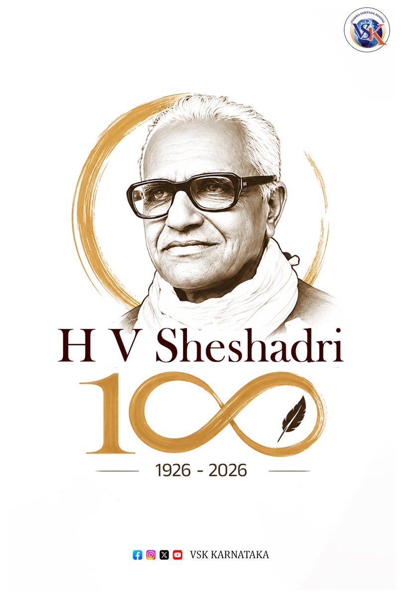 arunbp2047's tweet photo. Naman to Sheshadri ji chetanaa which was instrumental in carving thousands and thousands of Swayamsevaks and karyakartaas. His motherly concern, fatherly care and teacherly guidance were strong enough to change every life to put it on sanghakarya vrata.
This is his centenary.
🕉️ https://t.co/ra8u7KZp0N