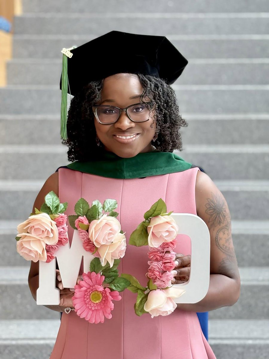 abheea530's tweet photo. I officially became Dr. Domonique T. White M.D., M.S. on May 16, 2026. God is amazing!! A dream that has become reality! 🤗✨🩷 https://t.co/YH0QSUDIJg