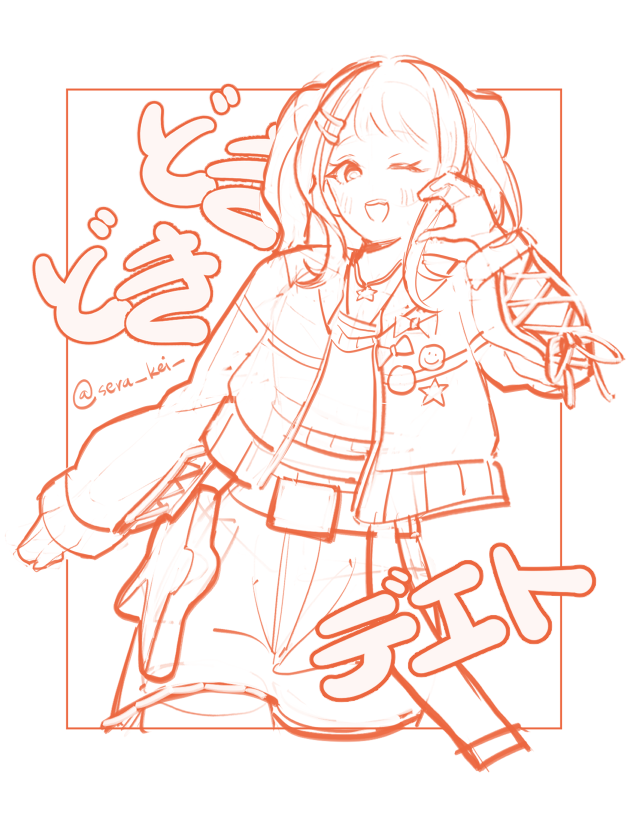 sera_kei_'s tweet photo. #bandoriart #戸山香澄  wip https://t.co/bLX8xuylgB