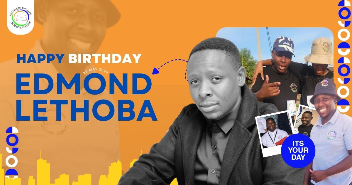 MmanapeCollege's tweet photo. 🎉 Happy Birthday, Edmond Lethoba! 🎂

Wishing you a day filled with joy, laughter, and celebration, and a year ahead filled with success and happiness. 💙

Enjoy your special day! 🎈

#HappyBirthday #TeamMmanape #MmanapeCollege https://t.co/oyzGj5B4Wq