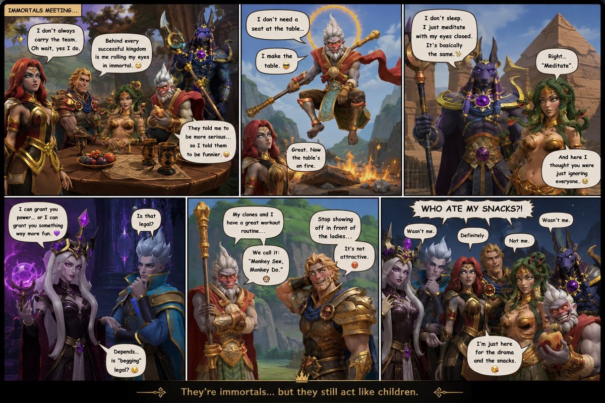 ik_mobile's tweet photo. ✨Creator's work Sharing✨
“They're immortals... but they still act like children.”
(Image source: ★HonorHoe★)

==================================
Want to be noticed by the official team and have more players see your work?
👉Join Discord now and start submitting!
🔗Link:https://t.co/f8QdrCWpMh
#InfinityKingdom #mobilegames #SLG #newgames