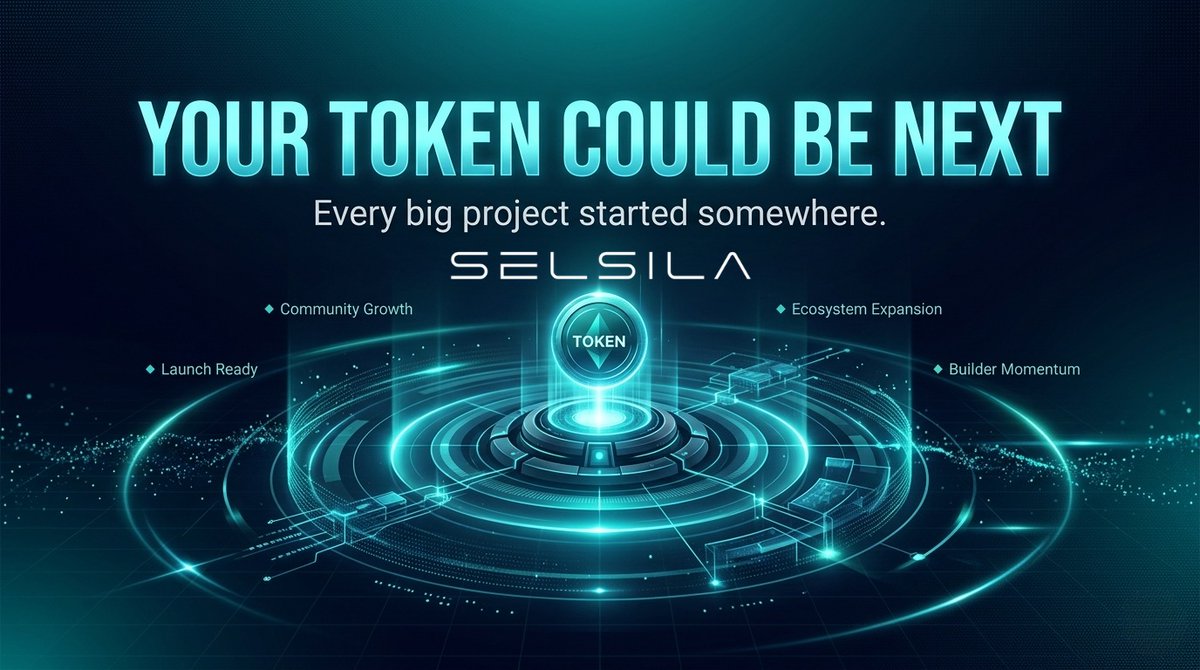 SelsilaWorld's tweet photo. 🚀 Your Token Could Be Next

Every big project started somewhere.
One idea. One launch. One builder willing to start.

You can turn your idea into:
◆ A live token
◆ A growing community
◆ A real ecosystem presence

#Selsila #SelsiPad #Web3Builder #CryptoLaunch #BuildAndGrow https://t.co/dHtdOrOxfD